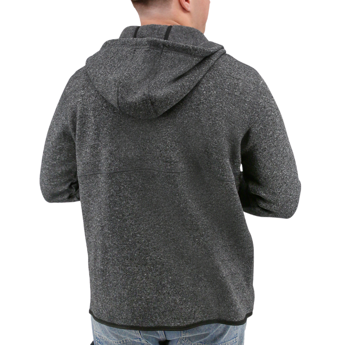 Recycled Hoodie Full Zip Multi-Media Sweater Fleece