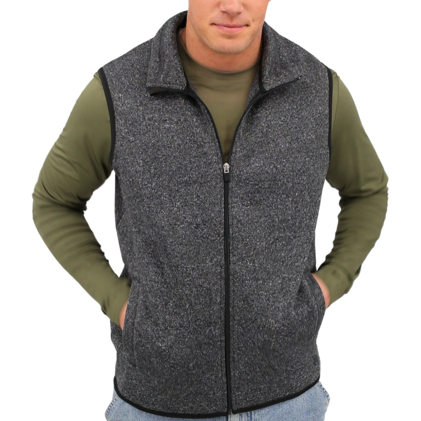 Men's Recycled Sweater Fleece Vest