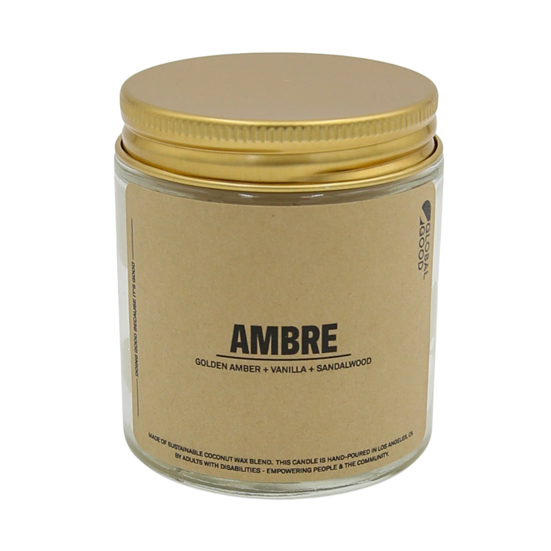 Glass Jar Candle with Lid