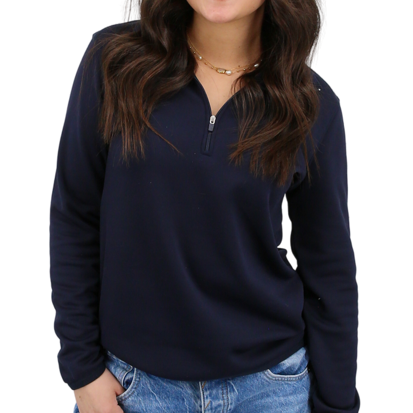 Women's Sustainable Performance Jersey Fleece Quarter Zip