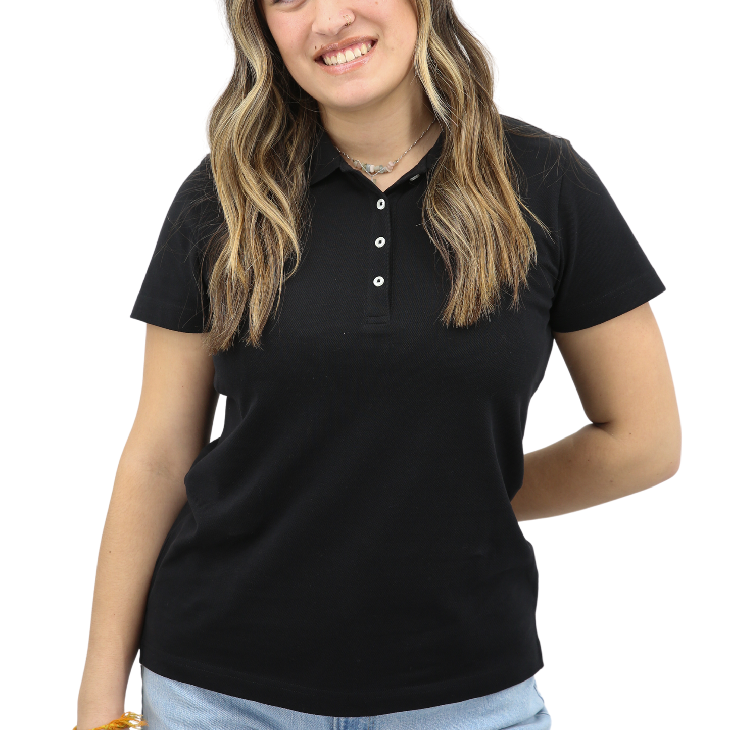 Women's Organic Cotton Pique Polo Shirt