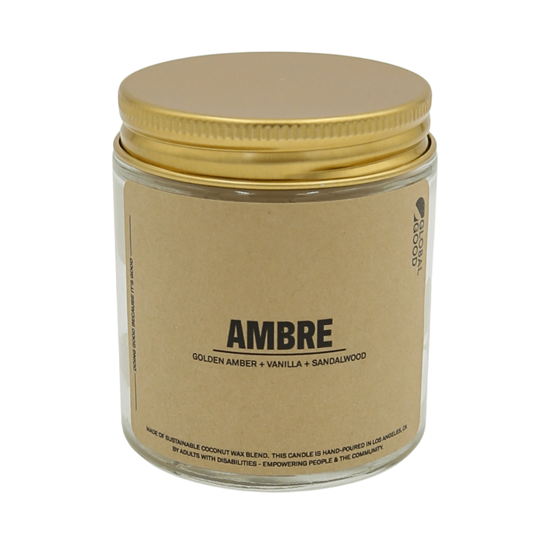 Glass Jar Candle with Lid - TO THE MARKET
