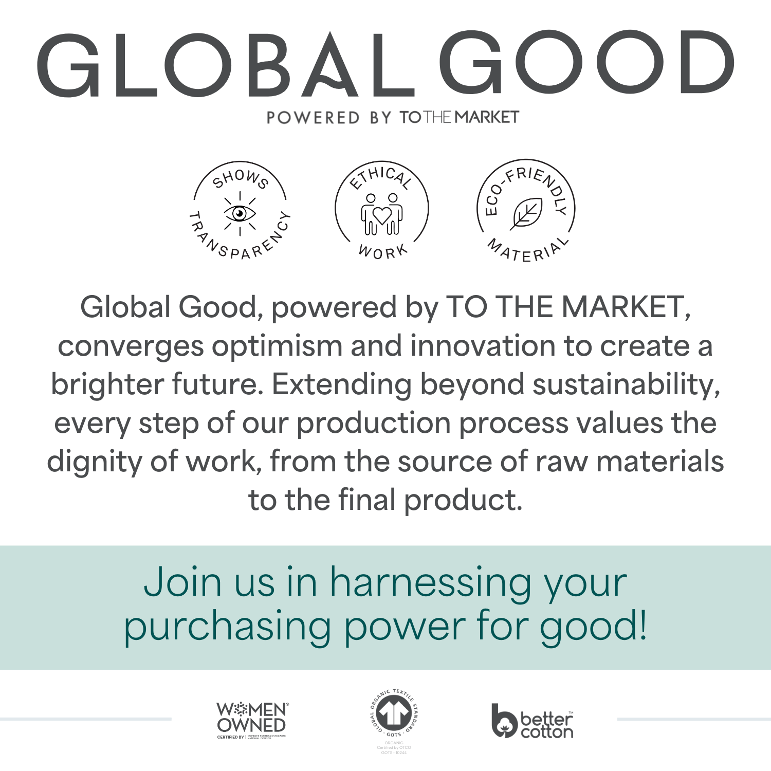 Modern Utility Work Tote Bag - TO THE MARKET