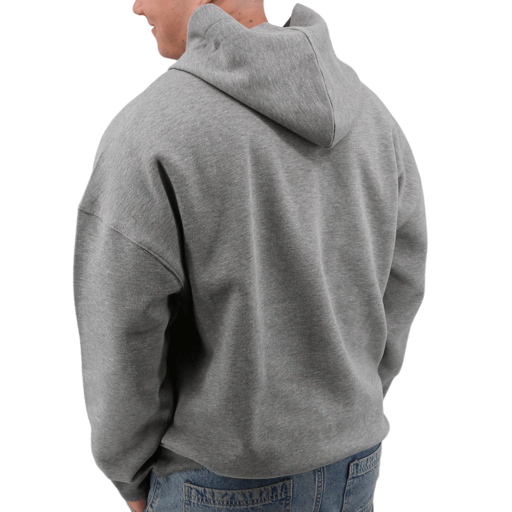 Organic Blend Oversized Crossover Neck Hoodie - TO THE MARKET