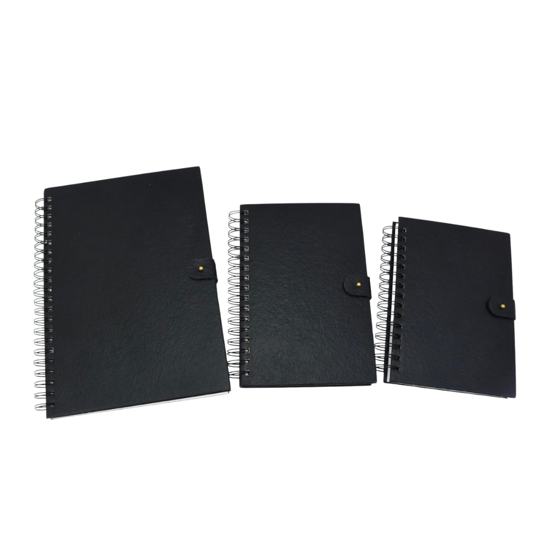 Recycled Banana Leather Spiral Notebook - TO THE MARKET