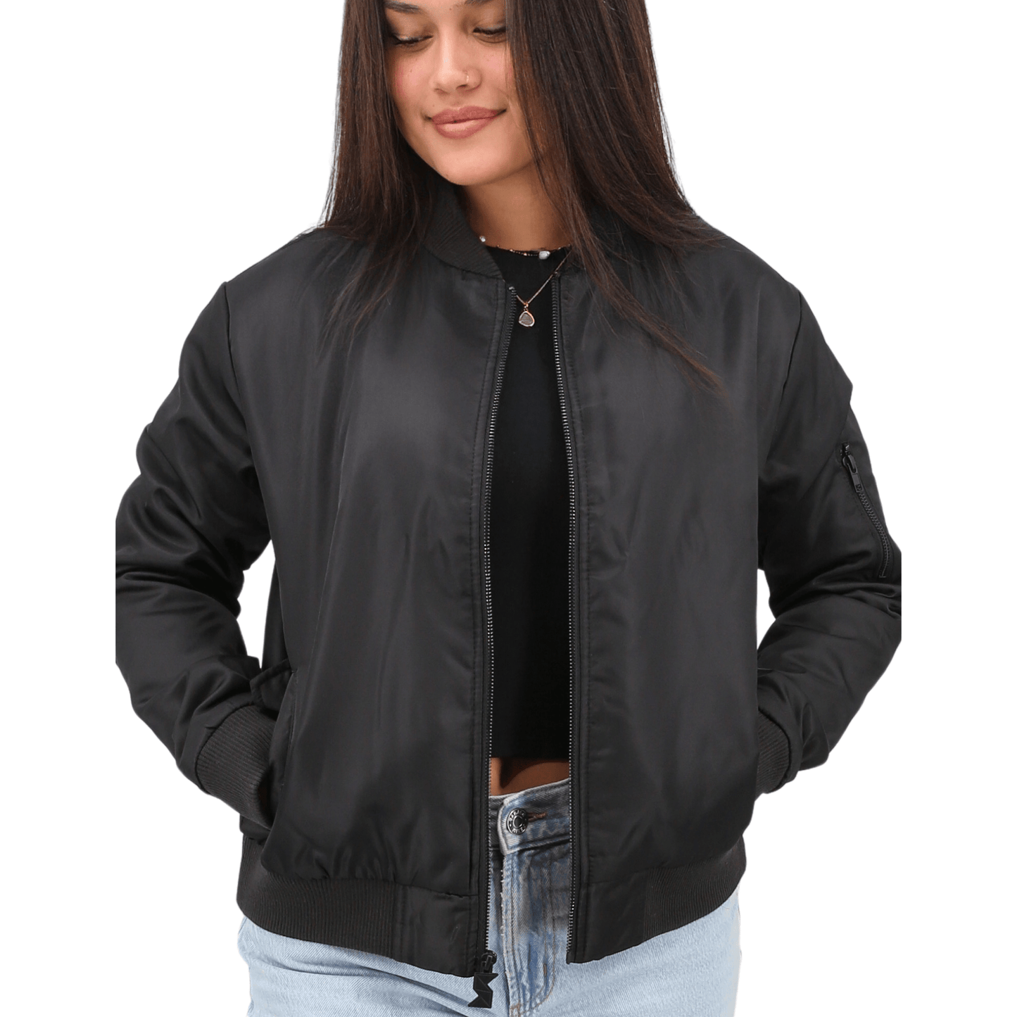 Recycled Baseball Collar Bomber Jacket - TO THE MARKET