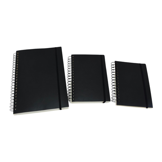 Recycled Leather Spiral Notebook