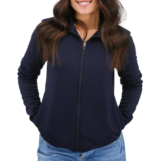 Women's Sustainable Performance Jersey Fleece Full Zip