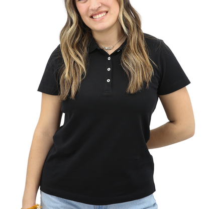 Women's Organic Cotton Pique Polo Shirt