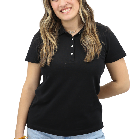 Women's Organic Cotton Pique Polo Shirt