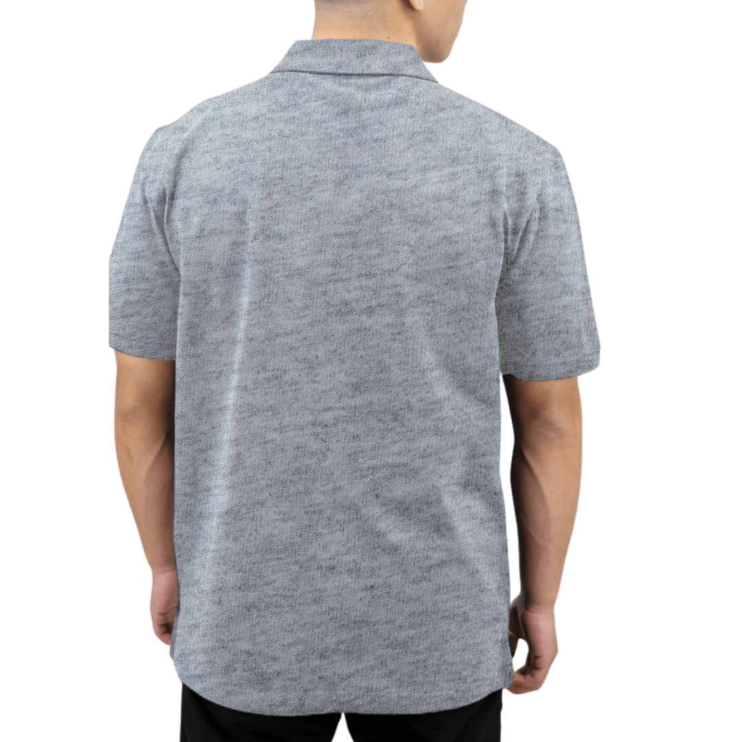 Men's Organic Cotton Pique Polo Shirt - TO THE MARKET