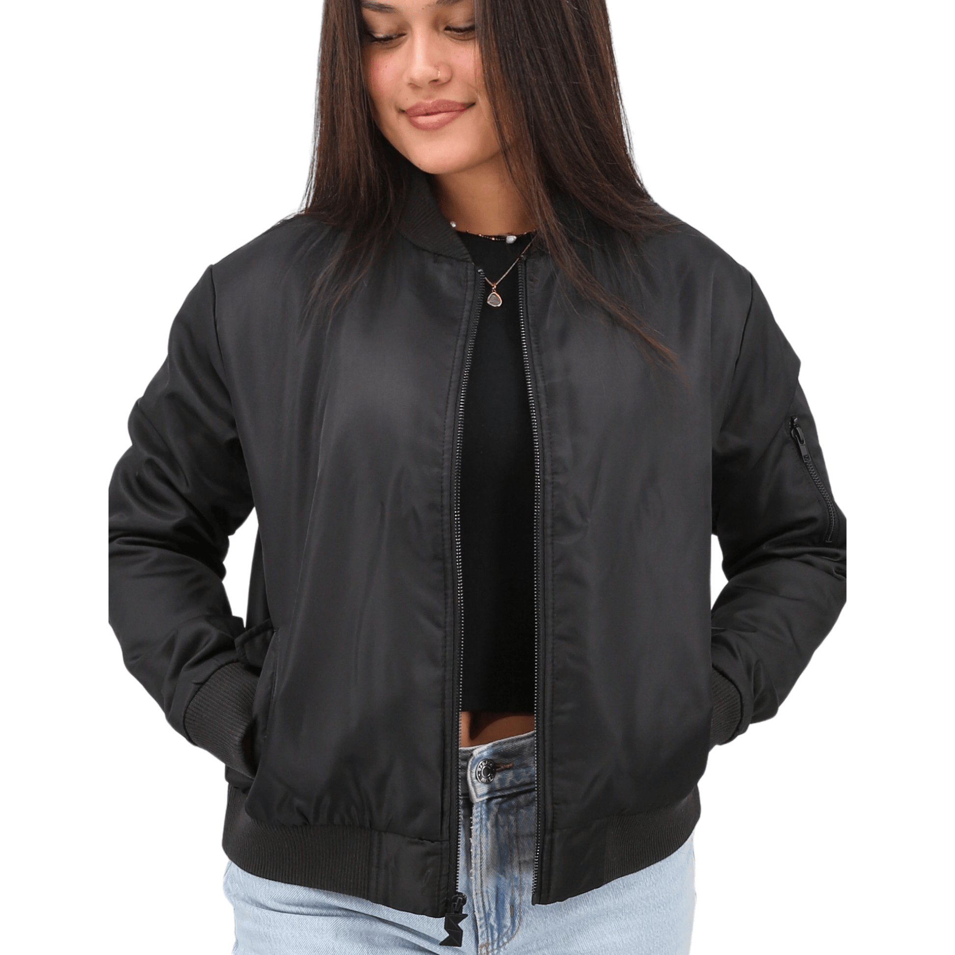 Recycled Baseball Collar Bomber Jacket - TO THE MARKET