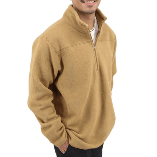 Recycled Quarter Zip Polar Fleece Jacket - TO THE MARKET