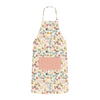 kitchen apron with flower pattern