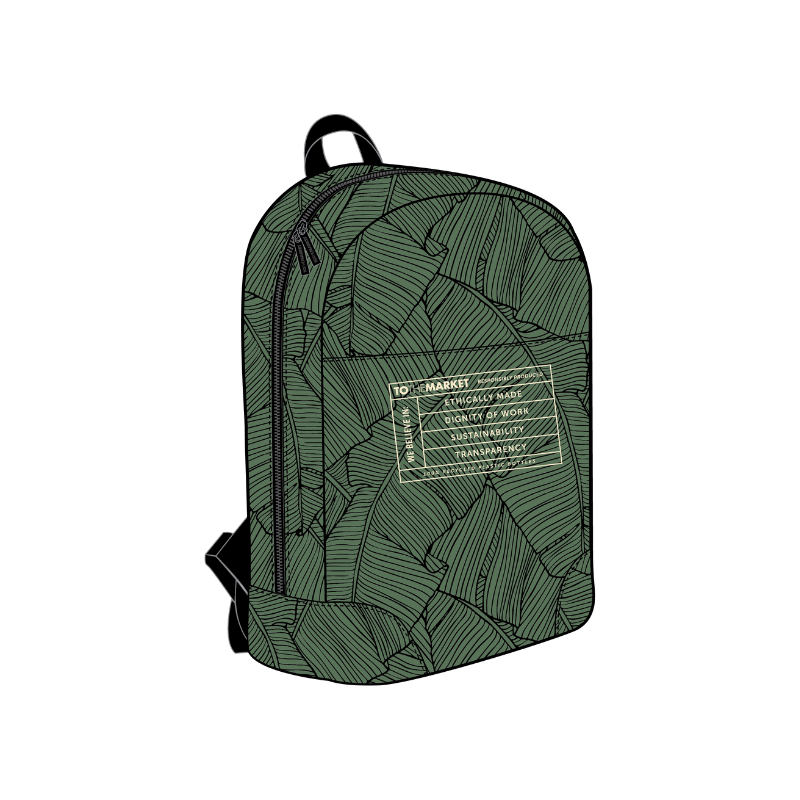 The Backpack in Green Leaf