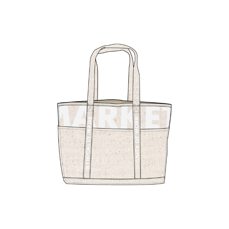 The Shopper Tote in Natural Canvas